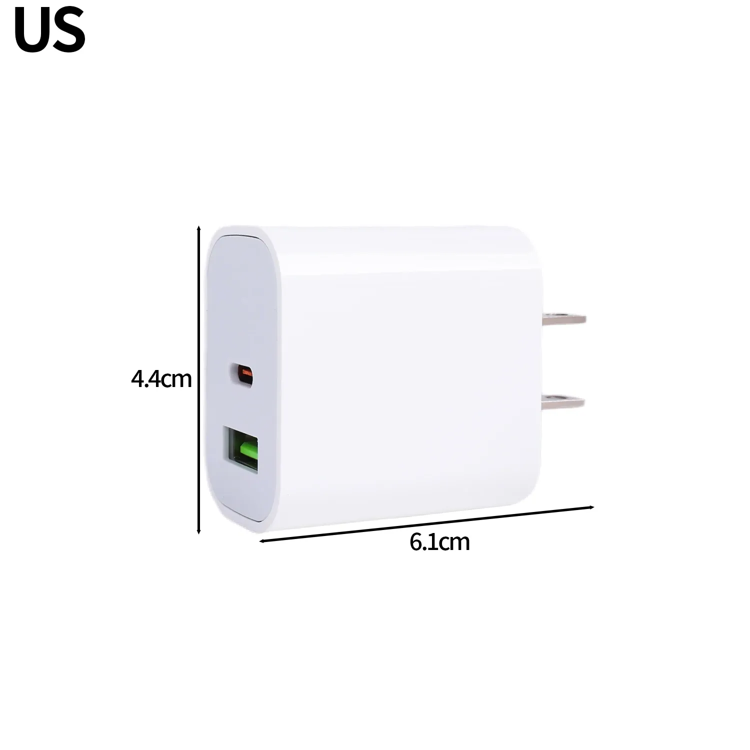 Chargeur rapide USB-C PD 20 W pour iPhone, iPad, Samsung, Xiaomi et Huawei, compatible tablettes et ordinateurs portables, prises US et EU 7