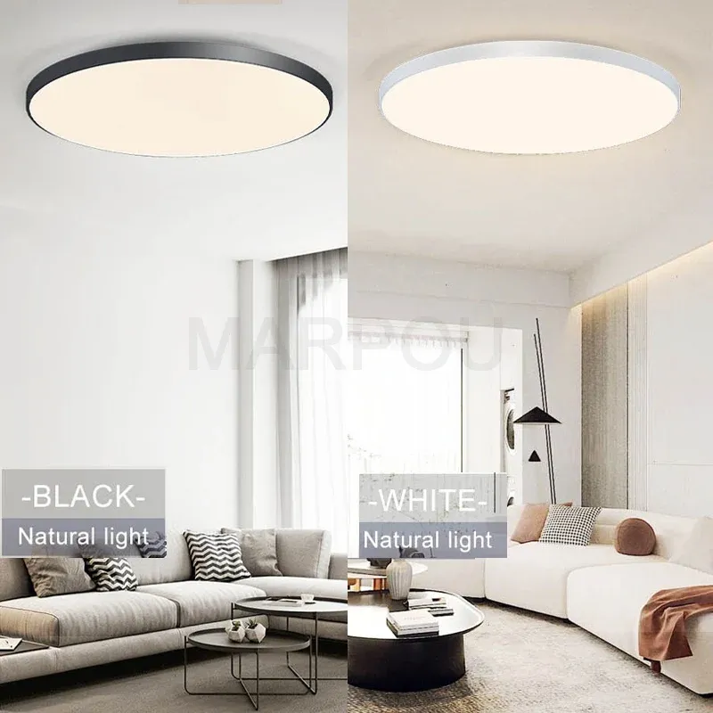 MARPOU – Plafonnier LED intelligent pour chambre à coucher avec télécommande et intensité variable 5
