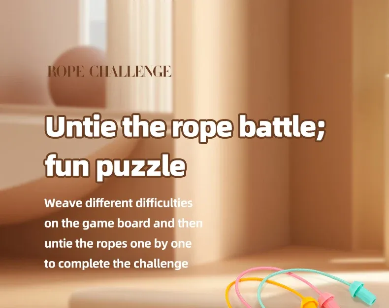 Puzzle de défi de cordes pour enfants, vue détaillée 1