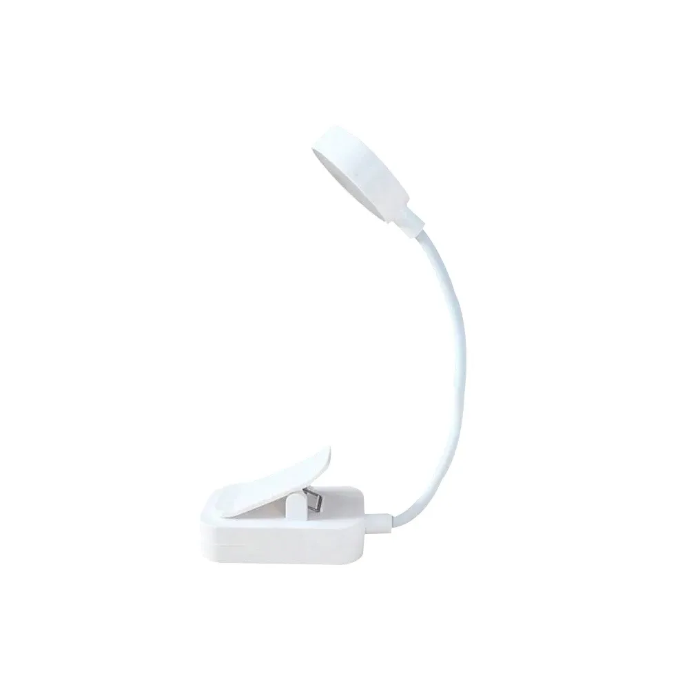 Lampe de lecture LED à pince Runtow, portable, à piles, 3 couleurs, intensité variable, mini lampe de bureau 7