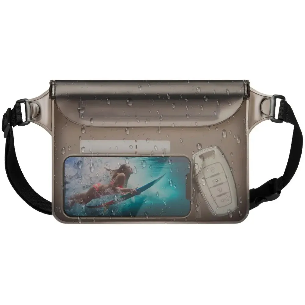 Pochette étanche pour téléphone avec sangle de taille réglable 7