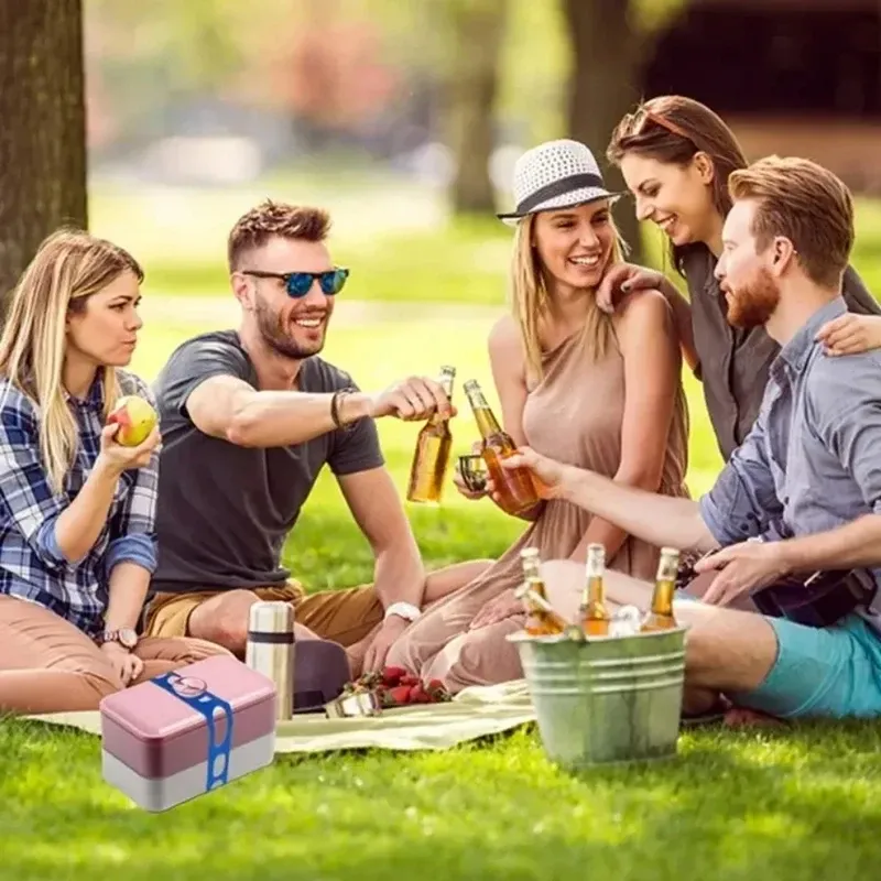 Sangle élastique réutilisable en silicone universelle pour couvercle de pot et boîte à lunch 3