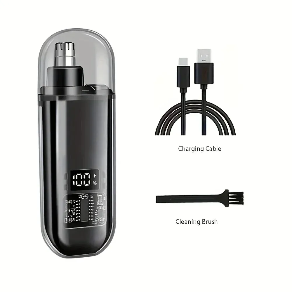 Tondeuse nez et oreilles pour hommes, rechargeable USB-C, portable, charge rapide, kit de toilettage compact 6
