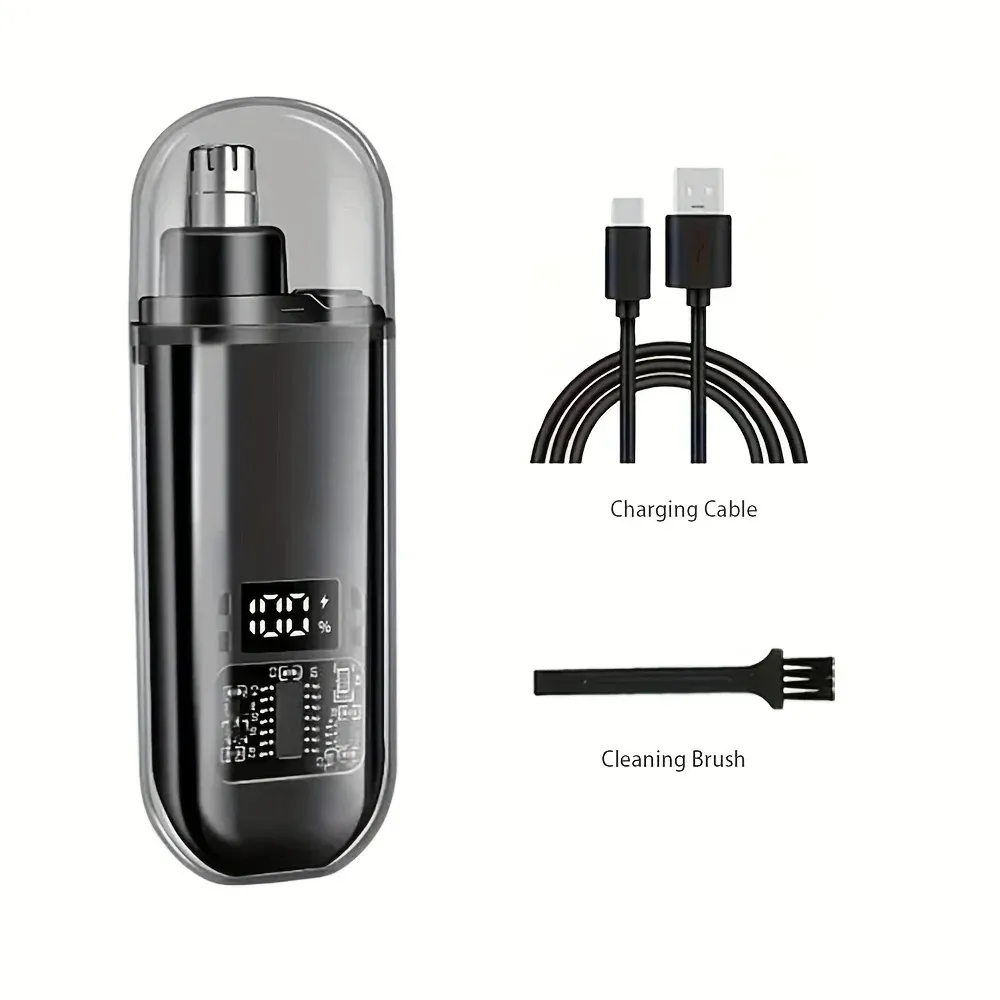 Tondeuse nez et oreilles pour hommes, rechargeable USB-C, portable, charge rapide, kit de toilettage compact 7