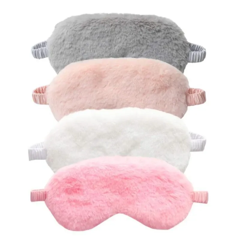 Masque de sommeil en peluche doux à motif nuage 2