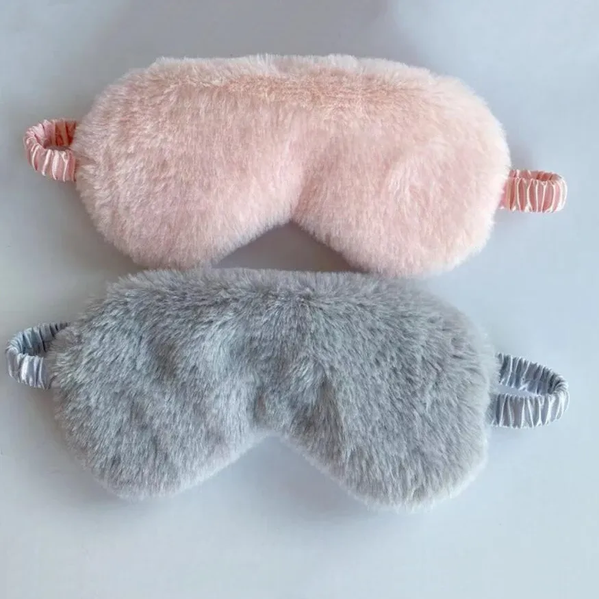 Masque de sommeil en peluche doux à motif nuage 4