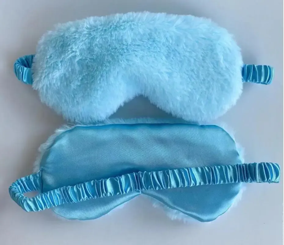 Masque de sommeil en peluche doux à motif nuage 8