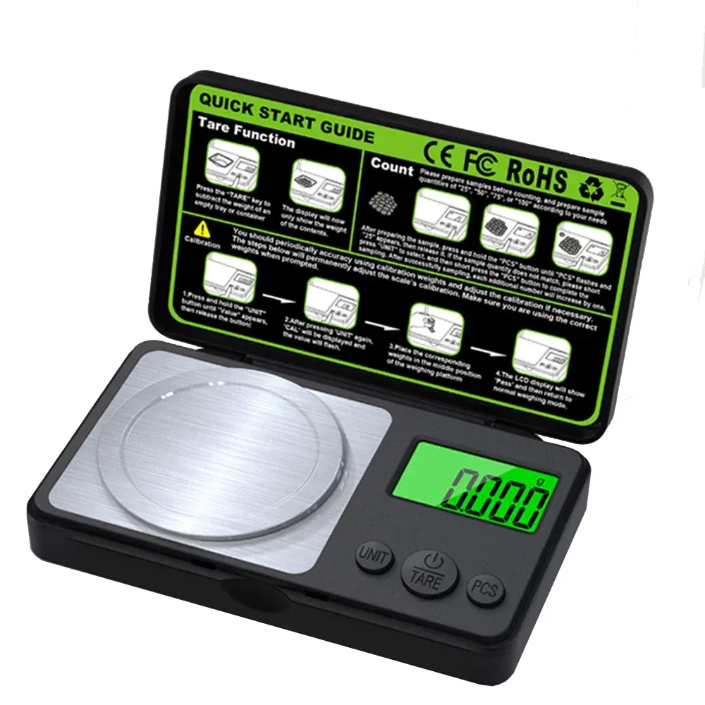 Balance numérique de poche haute précision 100 g / 0,001 g, compacte et portable, pour bijoux et cuisine 7