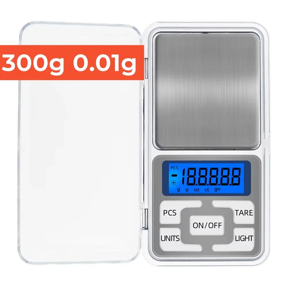 Balance de cuisine numérique 3 kg / 500 g, précision 0,01 g, balance de précision pour bijoux, pesée pour régime alimentaire, balance postale, écran LCD 7