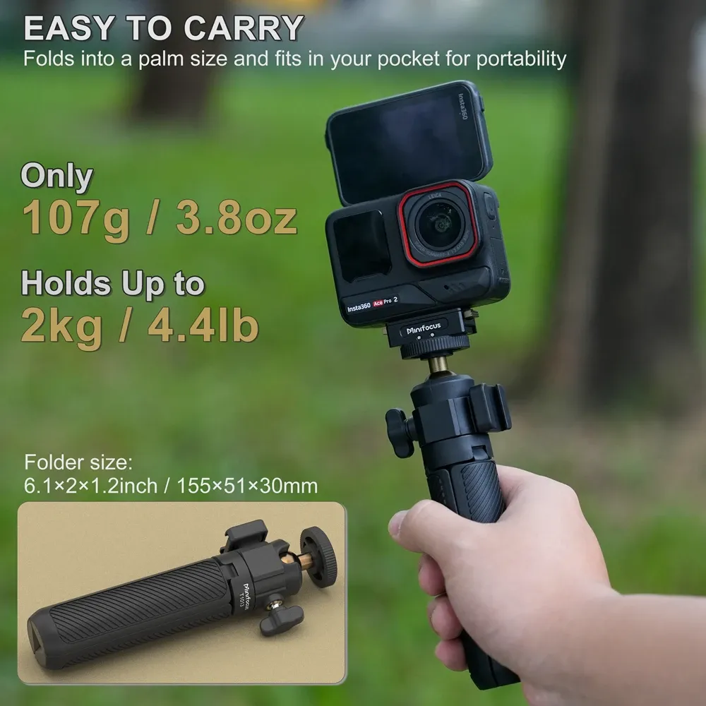 Perche d'extension Trépied Mini Perche à Selfie Support Trépied Poignée pour Caméras IL G7X Mark III, Sony ZV-1, JAS100, VII, A6400, A6 Femelle 4