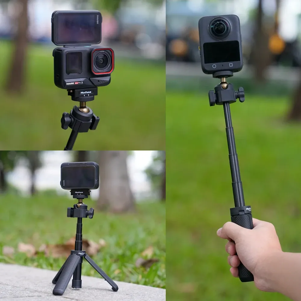 Perche d'extension Trépied Mini Perche à Selfie Support Trépied Poignée pour Caméras IL G7X Mark III, Sony ZV-1, JAS100, VII, A6400, A6 Femelle 6