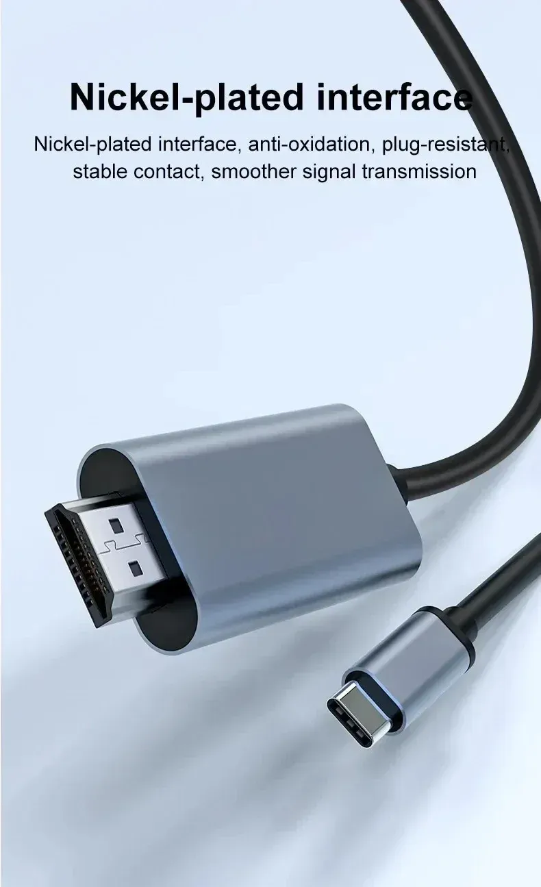 Câble connecté entre un appareil et un téléviseur