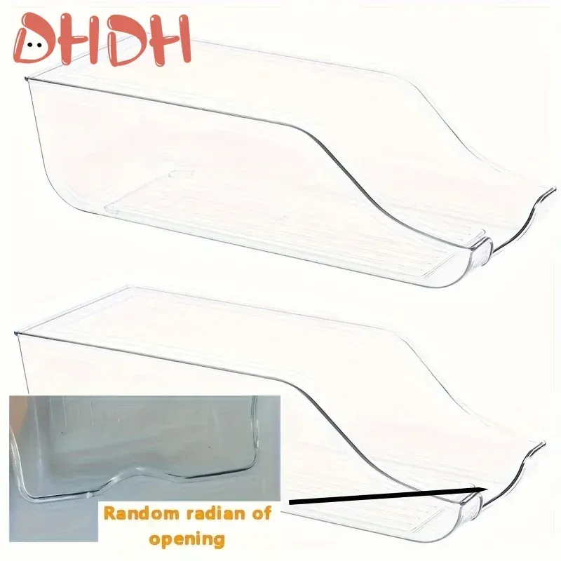 Bac de rangement pour réfrigérateur, organisateur de frigo, boîte de rangement de cuisine, support à canettes, panier de rangement pour garde-manger 5