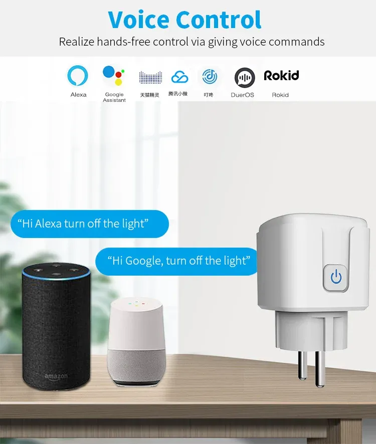 Prise intelligente Wi-Fi, fonctionnalités