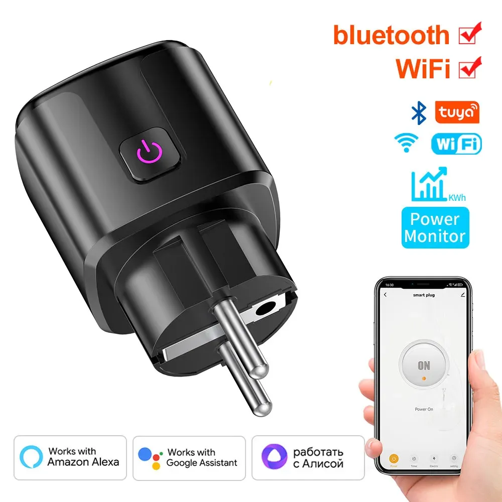 Prise connectée WiFi UE 16/20 A avec mesure de consommation, compatible Tuya, Alexa, Google Home et Alice 11