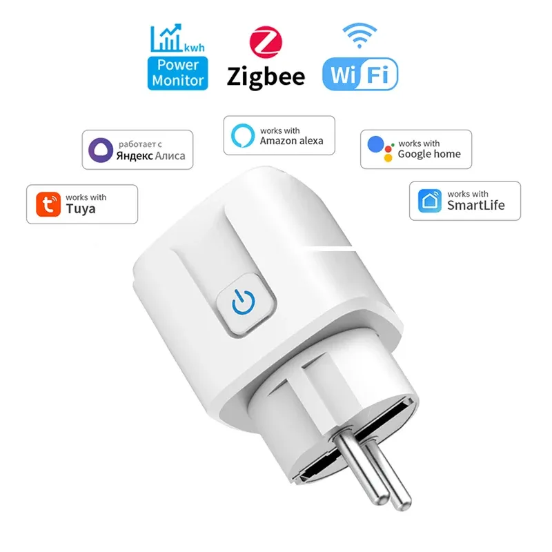 Prise connectée WiFi UE 16/20 A avec mesure de consommation, compatible Tuya, Alexa, Google Home et Alice 7