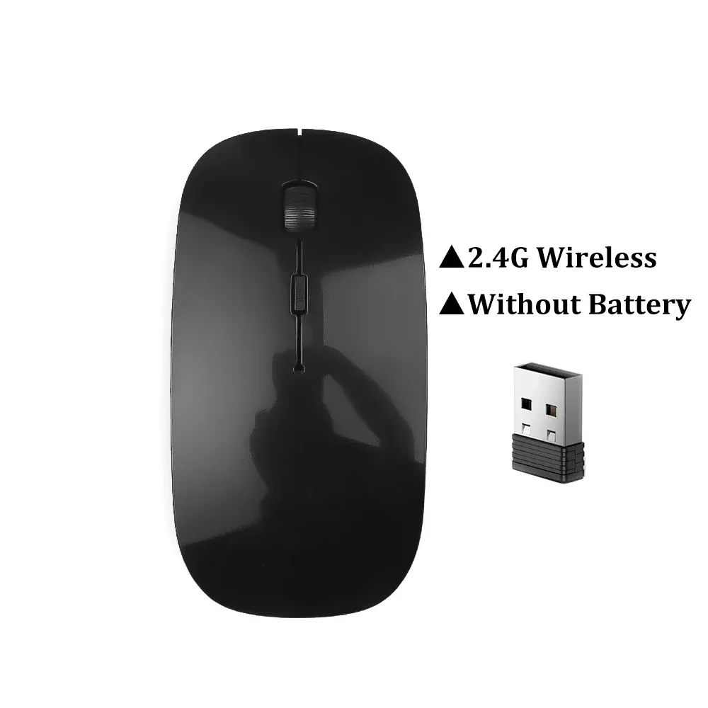 Souris sans fil Bluetooth 5.2 et 2,4 GHz rechargeable, double mode, silencieuse, 1600 DPI, pour PC portable et MacBook Pro 7