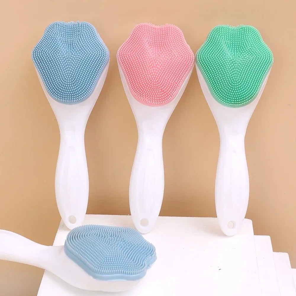 Brosse de nettoyage du visage en silicone, vue d'ensemble