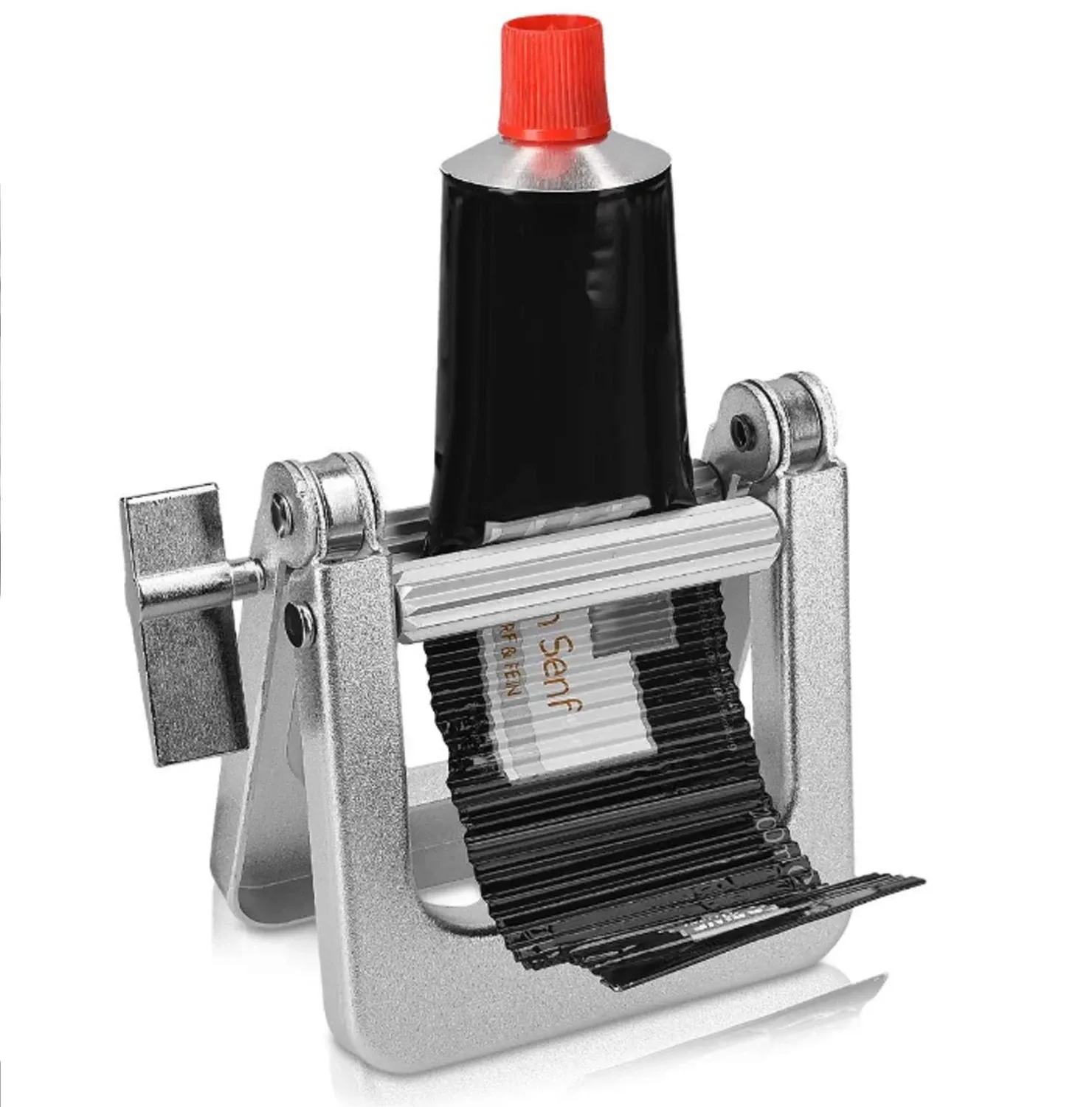 Presse-tube en métal pour dentifrice, grand distributeur multifonctionnel à rouleau pour tubes, adapté à la teinture de cheveux et aux tubes de peinture - Image 1