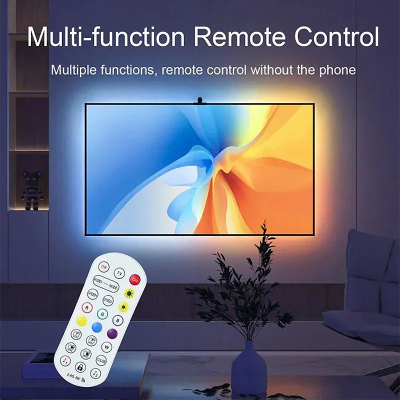 Bande lumineuse LED RGBIC en situation
