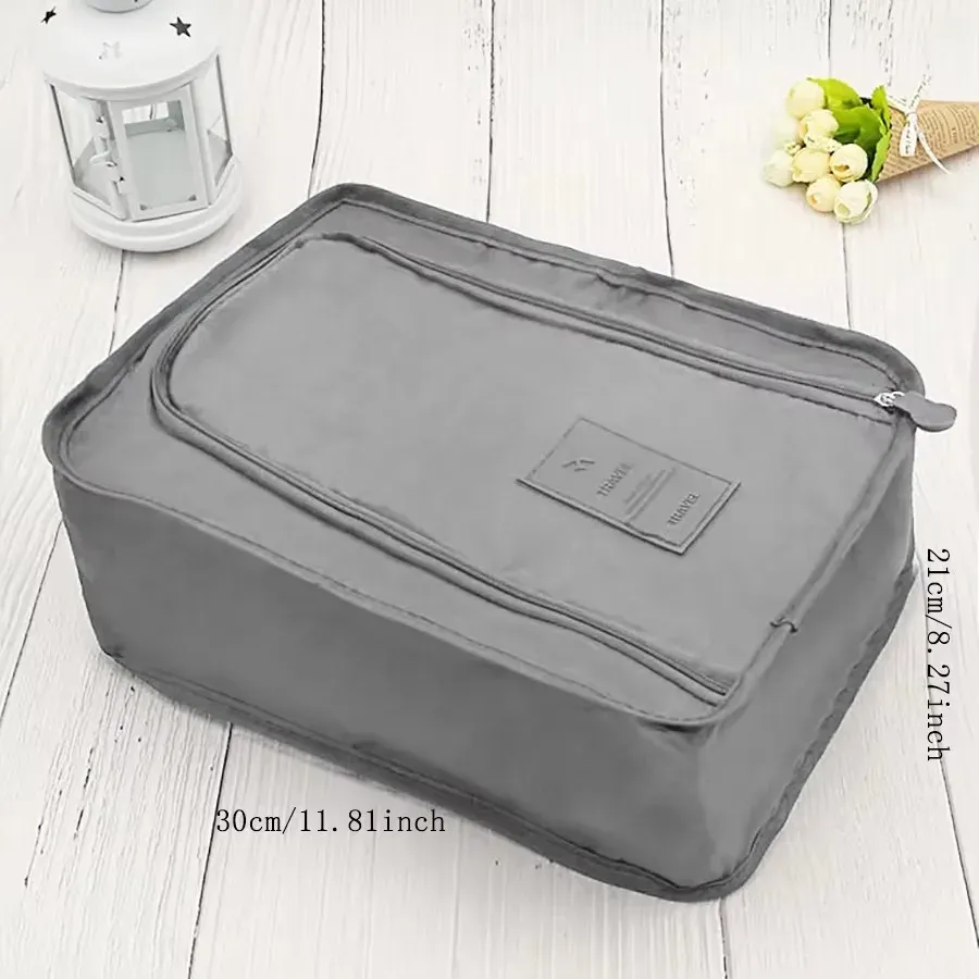 Sac de rangement pour chaussures de voyage, imperméable et pliable, grande capacité 2