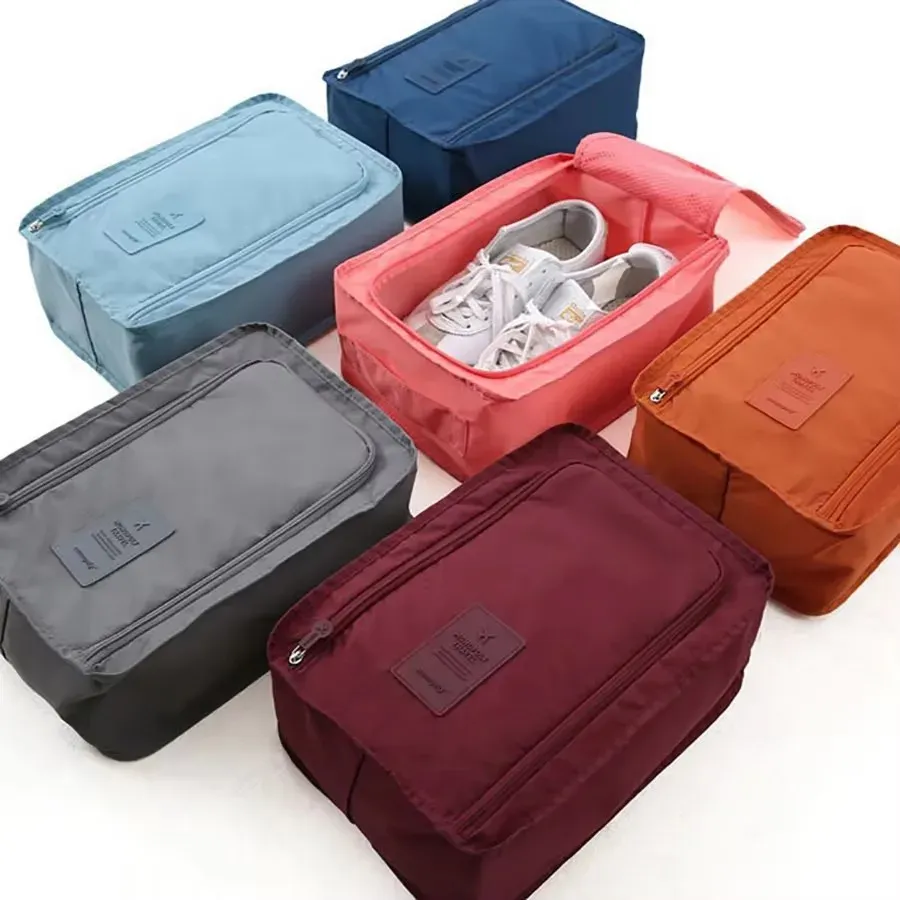 Sac de rangement pour chaussures de voyage, imperméable et pliable, grande capacité 3