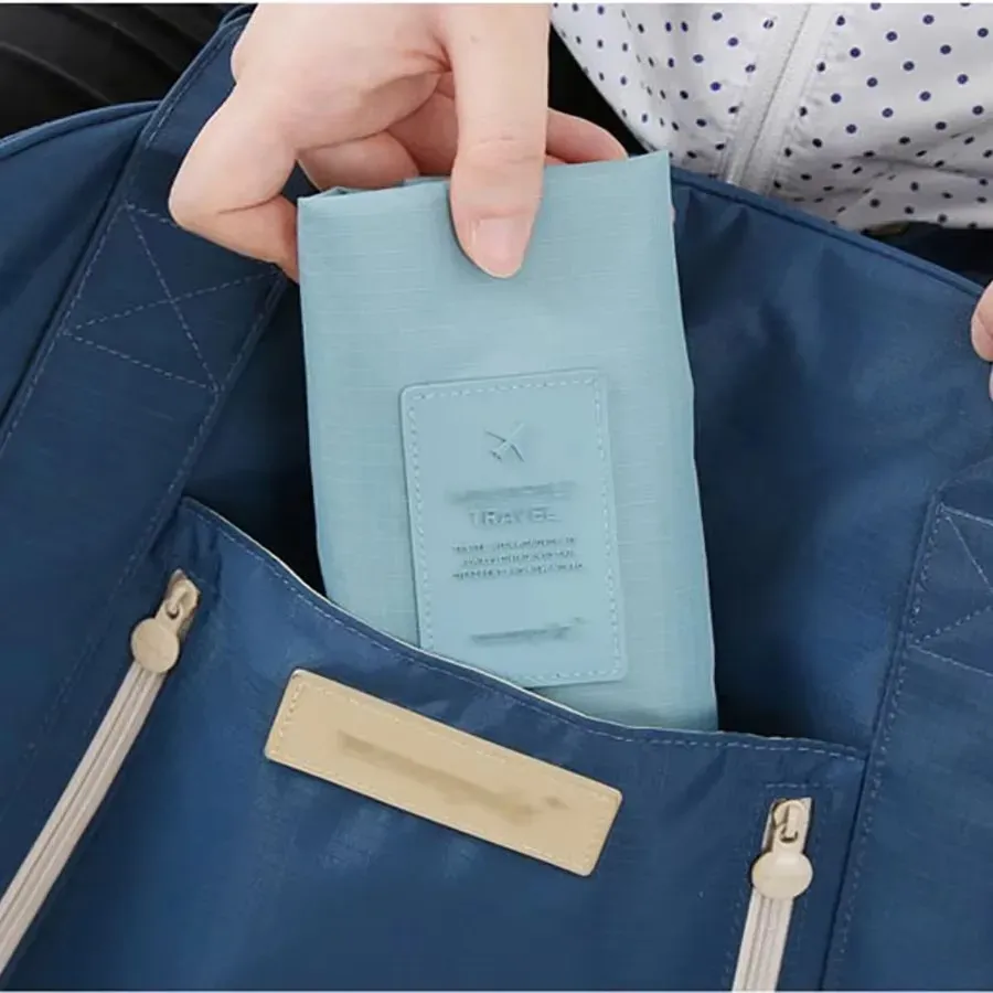 Sac de rangement pour chaussures de voyage, imperméable et pliable, grande capacité 4