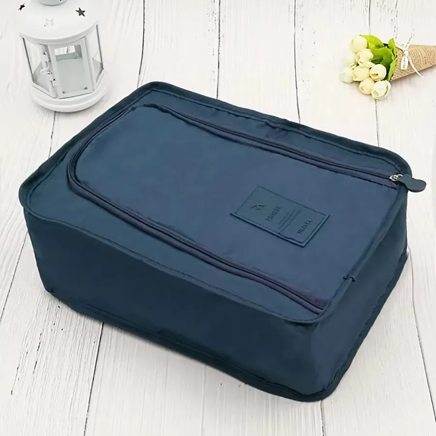 Sac de rangement pour chaussures de voyage, imperméable et pliable, grande capacité 5