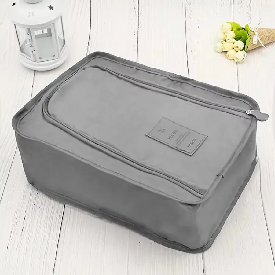 Sac de rangement pour chaussures de voyage, imperméable et pliable, grande capacité 6
