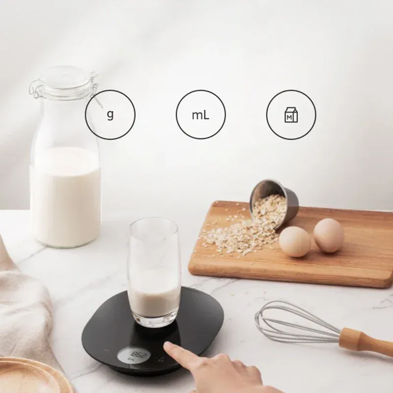 Balance de cuisine électronique Mijia portable, haute précision 0,1 g, capacité maximale 3 kg 5
