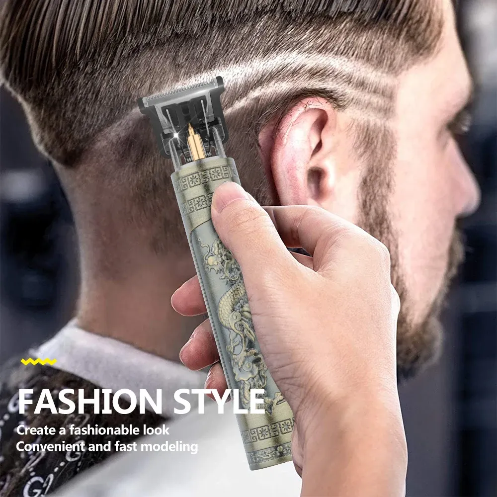 Tondeuse à cheveux électrique T9 rechargeable USB pour homme