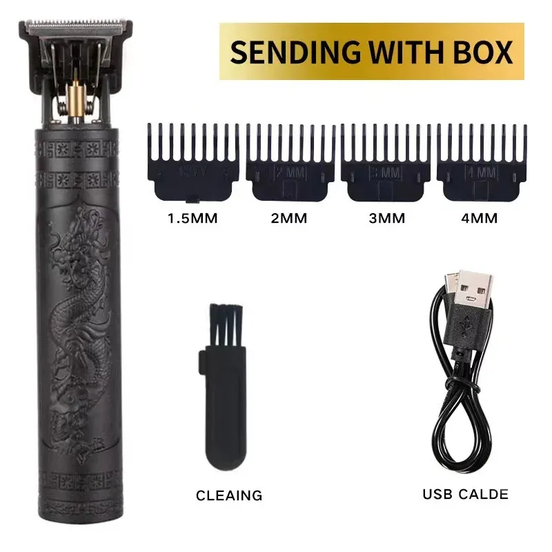 Tondeuse à cheveux électrique T9 rechargeable USB pour homme 8