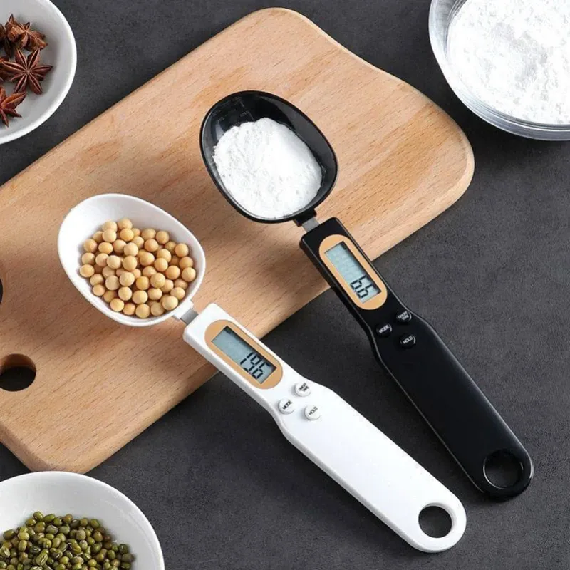 Cuillère doseuse électronique avec balance, mesure numérique à écran LCD pour café, farine, poudres et aliments, réglable. - Image 1