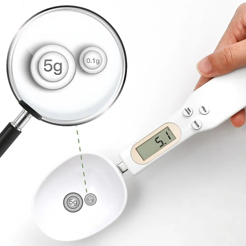 Cuillère doseuse électronique avec balance, mesure numérique à écran LCD pour café, farine, poudres et aliments, réglable. 2