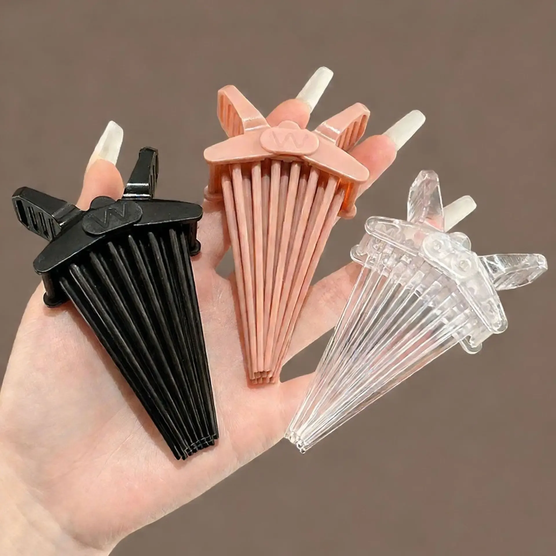 Pince volumisante sans chaleur à 18 griffes pour racines, sans plis, pour frange et coiffure volumineuse 7