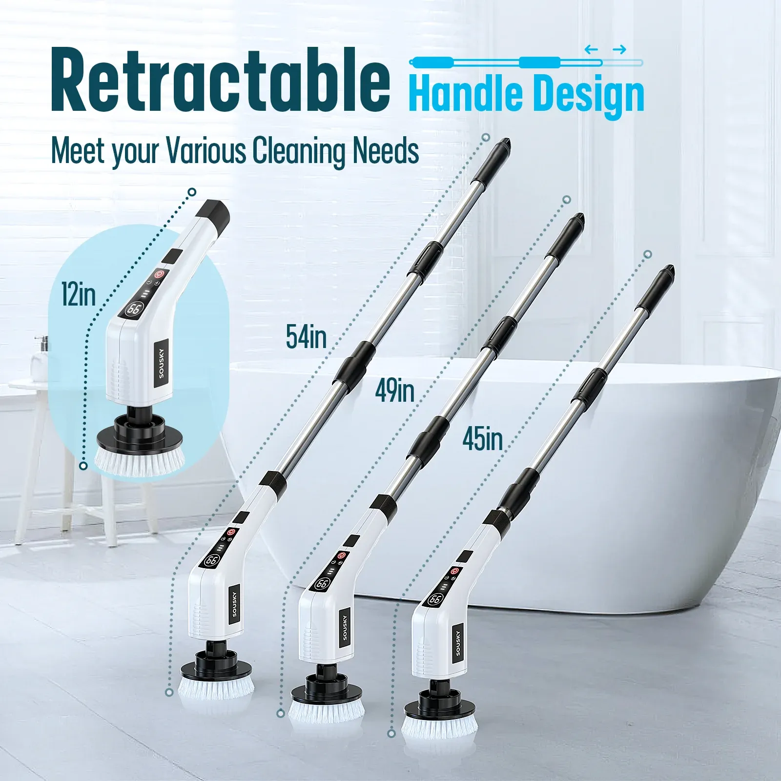 Têtes de brosse interchangeables