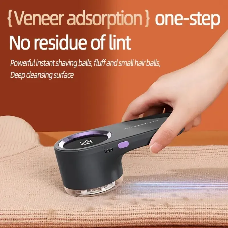 Éliminateur de peluches pour vêtements, rasoir électrique numérique à LED, anti-bouloches rechargeable par USB, pour pulls 3