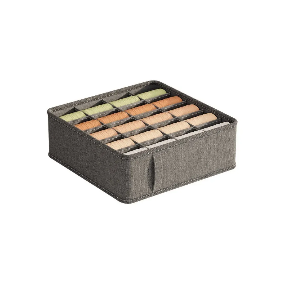 Boîtes de rangement pliables en tissu pour tiroirs et placards, organisateur de sous-vêtements pour chaussettes, sous-vêtements, cravates et ceintures - Image 1