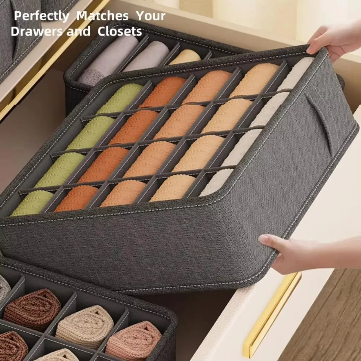 Organisateur en tissu pour tiroirs