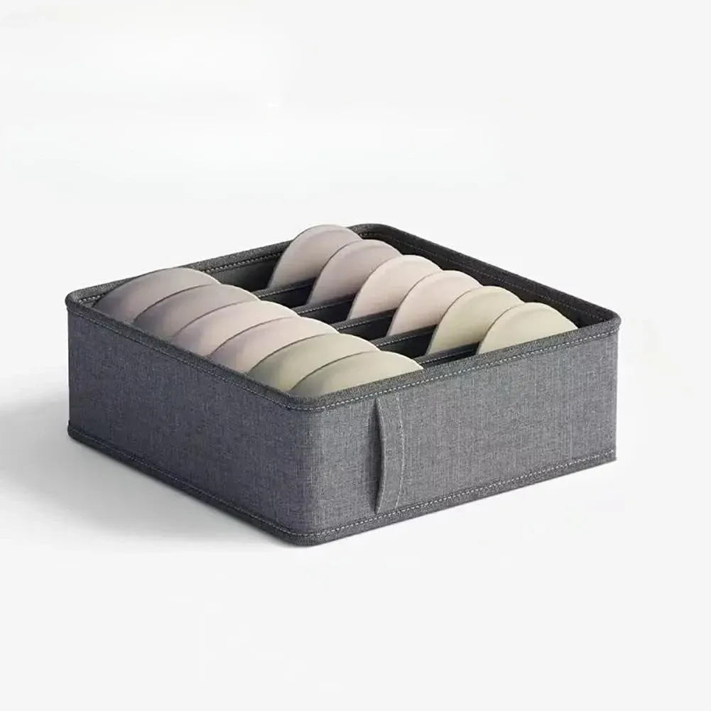 Boîtes de rangement pliables en tissu pour tiroirs et placards, organisateur de sous-vêtements pour chaussettes, sous-vêtements, cravates et ceintures 7