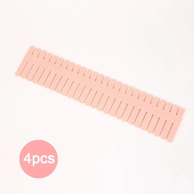 Séparateurs de tiroirs réglables, lot de 4, organisateurs durables pour chaussettes, sous-vêtements et maquillage 8