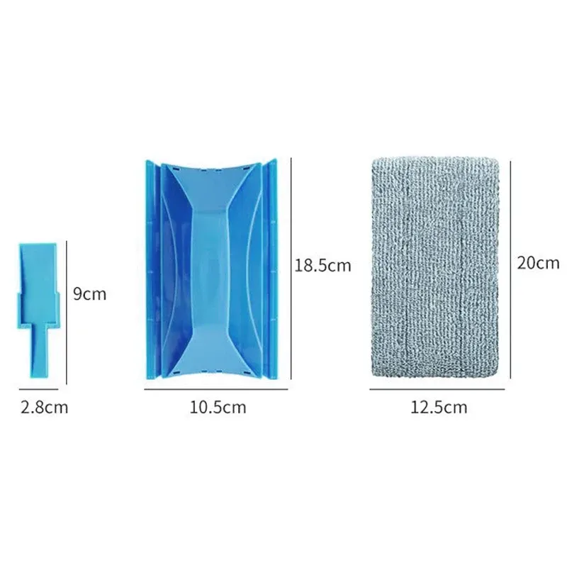 Brosse pliable de nettoyage pour rainures de fenêtre, fentes et rails de porte coulissante 6