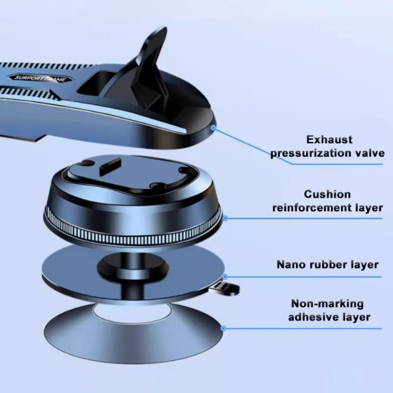 SEAMETAL - Support universel pour téléphone portable pour tableau de bord et pare-brise, compatible GPS 2