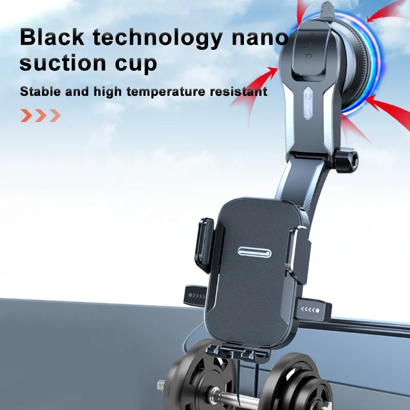 SEAMETAL - Support universel pour téléphone portable pour tableau de bord et pare-brise, compatible GPS 3