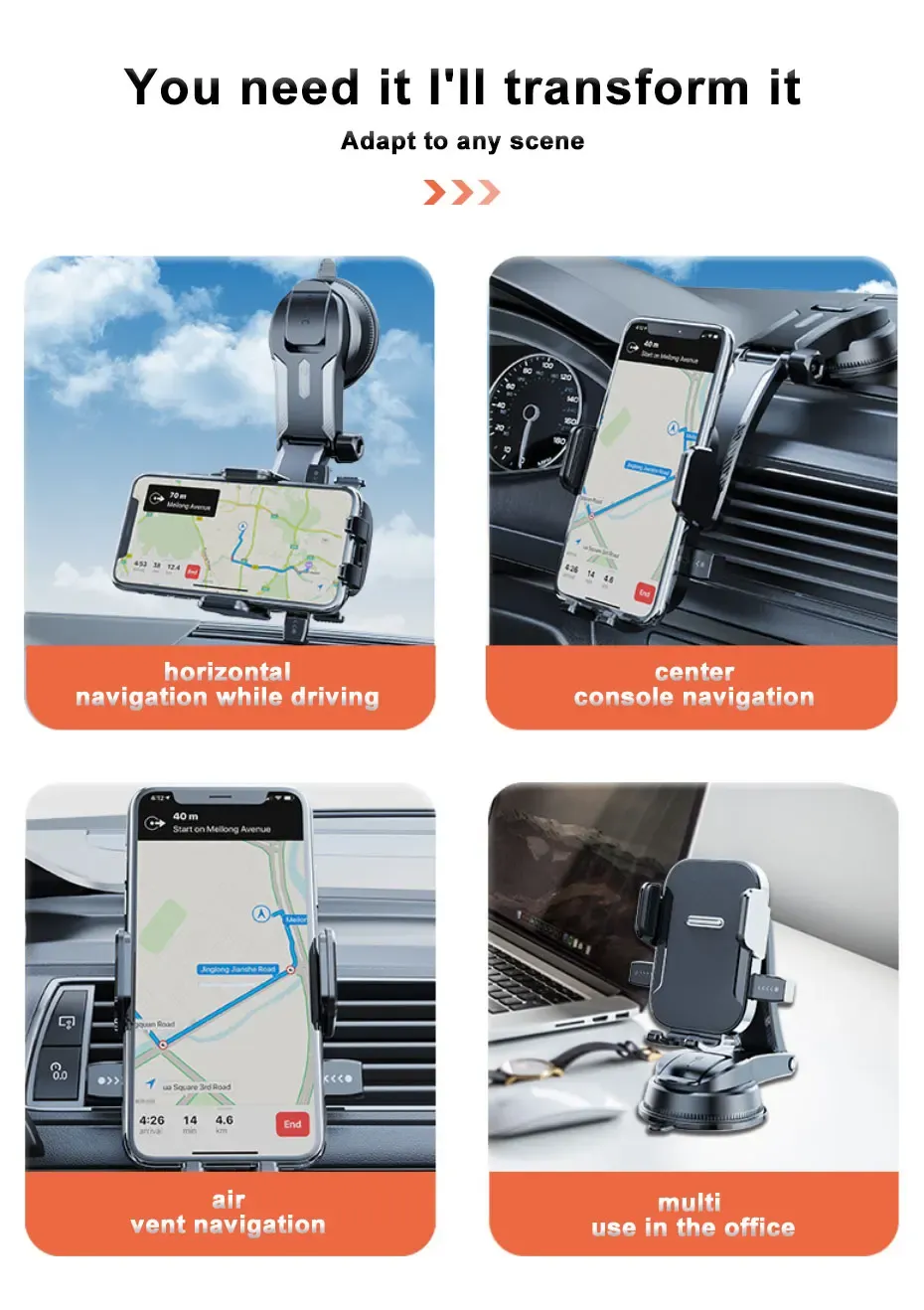 Support de téléphone, finition détaillée