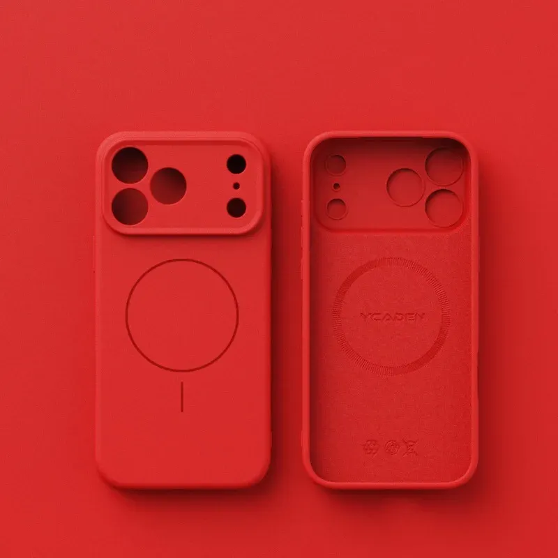 Coque en silicone liquide à finition mate compatible MagSafe pour iPhone 18, 17, Air, 16E, 16, 15 Pro Max, 14, 13, 12 9
