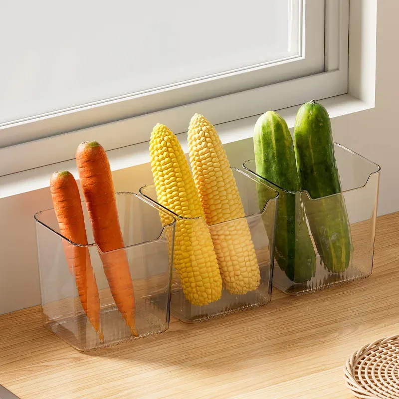 Bac de rangement pour porte de réfrigérateur, lot de 1 : organisation pour aliments, légumes, fruits et œufs frais 2