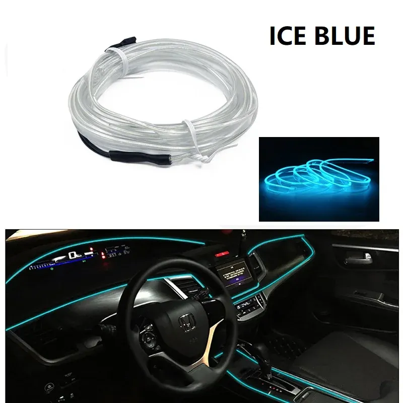 Bandes LED néon flexibles pour éclairage d'intérieur de voiture, 12 V, longueurs 3 m, 5 m et 10 m 7