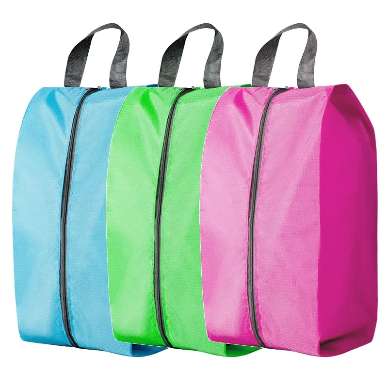 Sac de rangement pour chaussures anti-poussière, sac de voyage portable en nylon avec pochette robuste à fermeture éclair, organisateur de chaussures de poche étanche - Image 1