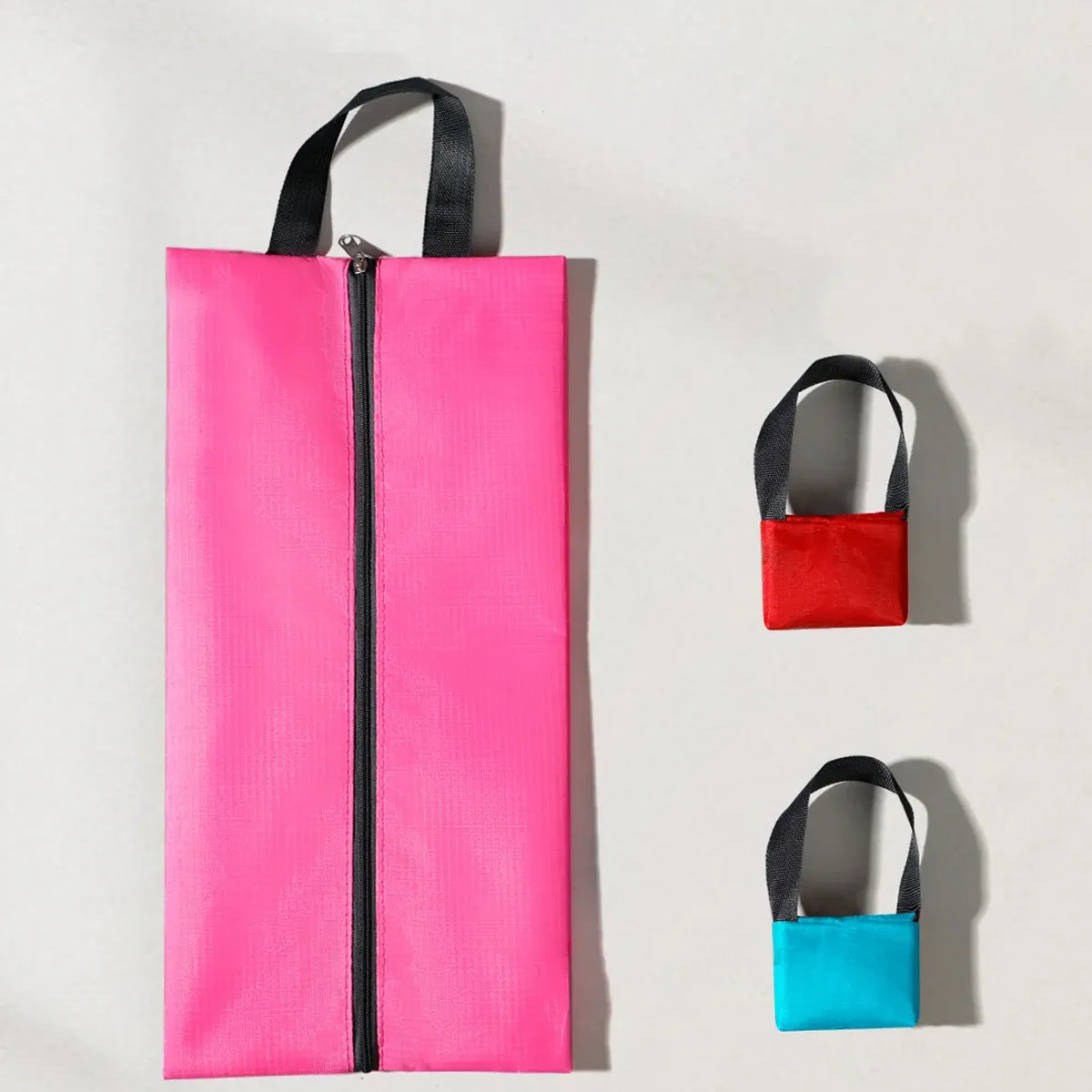 Sac de rangement pour chaussures anti-poussière, sac de voyage portable en nylon avec pochette robuste à fermeture éclair, organisateur de chaussures de poche étanche 5